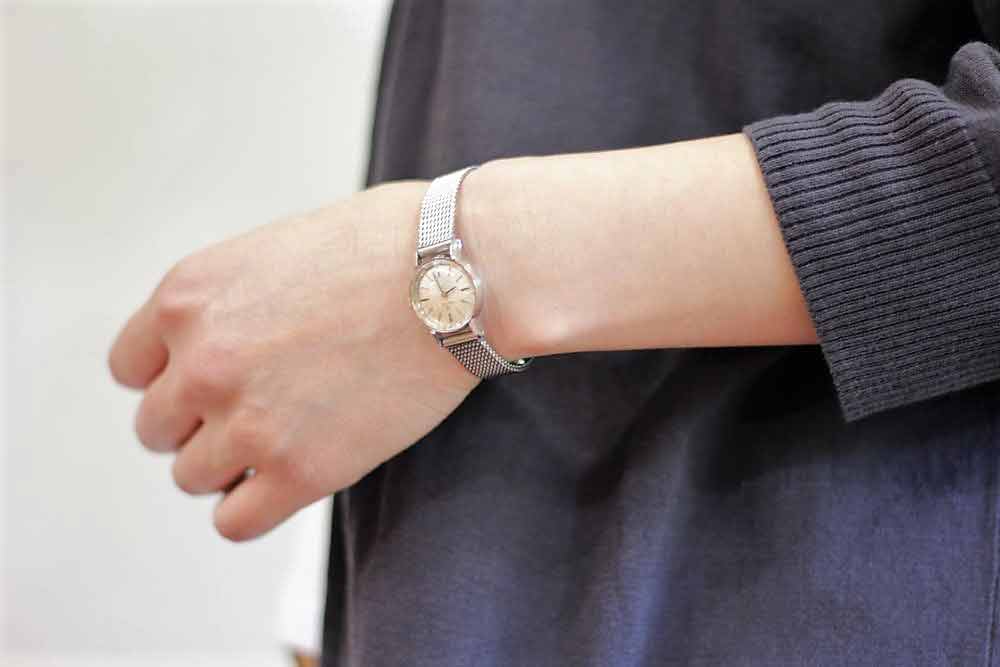 オメガ/OMEGA|カットガラス  レディース アンティーク腕時計