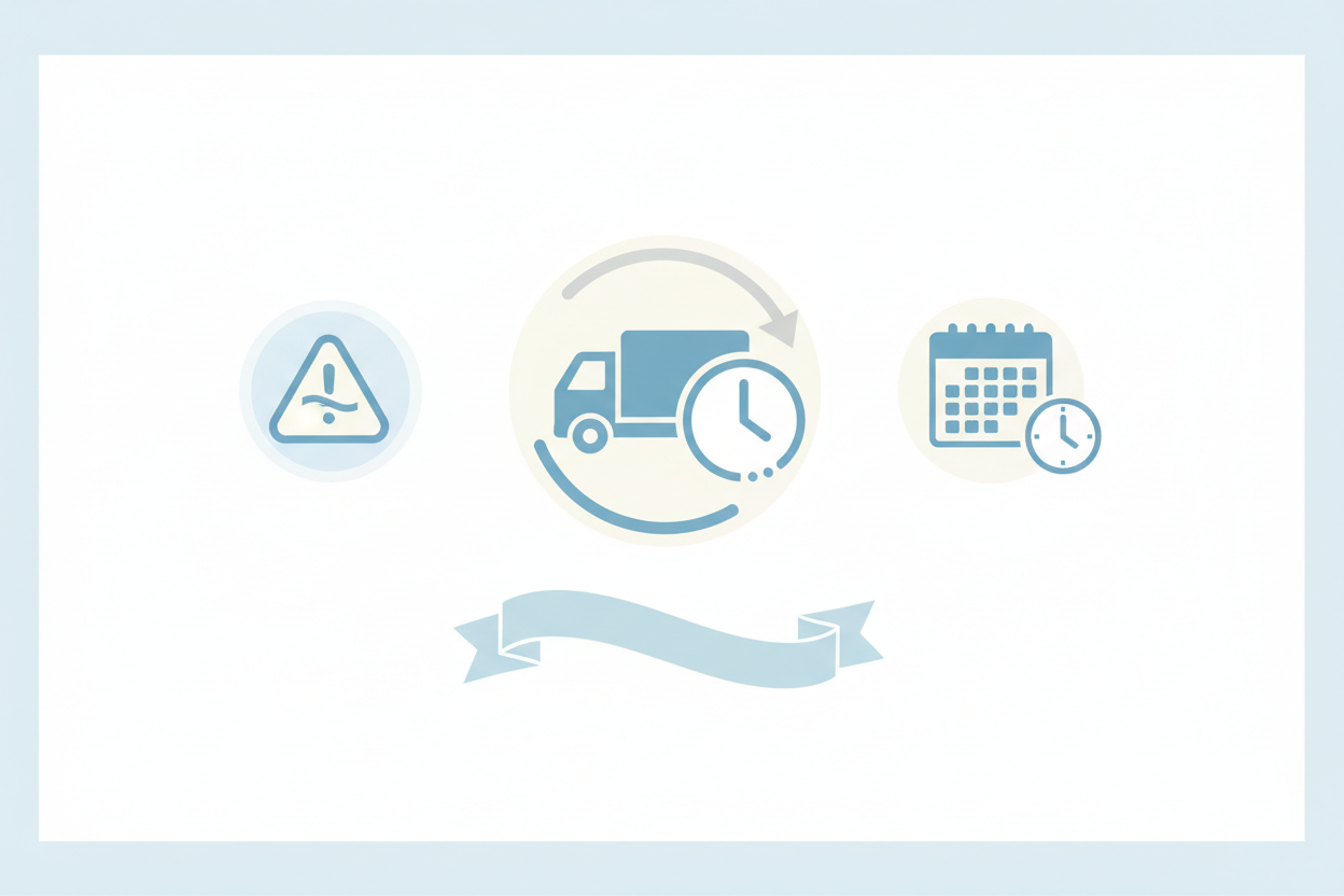 配送遅延のお知らせ