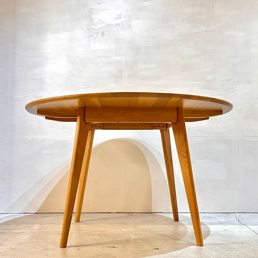 大川家具 リバー / RIVER-TABLE120 オーク材 ラウンドダイニングテーブル 120㎝