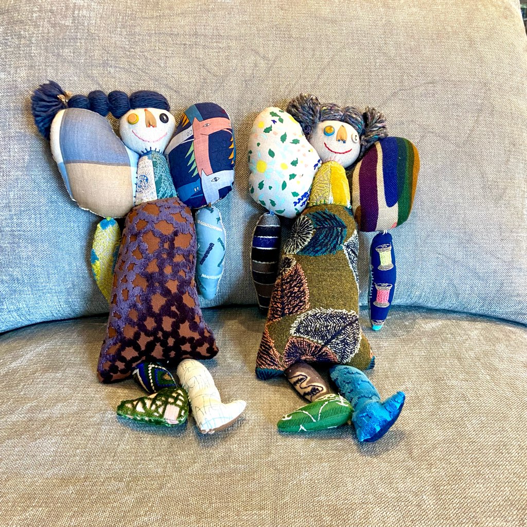 ミナペルホネン ⚮̈﻿ patchちゃん 人形 ぬいぐるみ ミナペルホネン / mina perhonen patchちゃん ぬいぐるみ 人形 中古