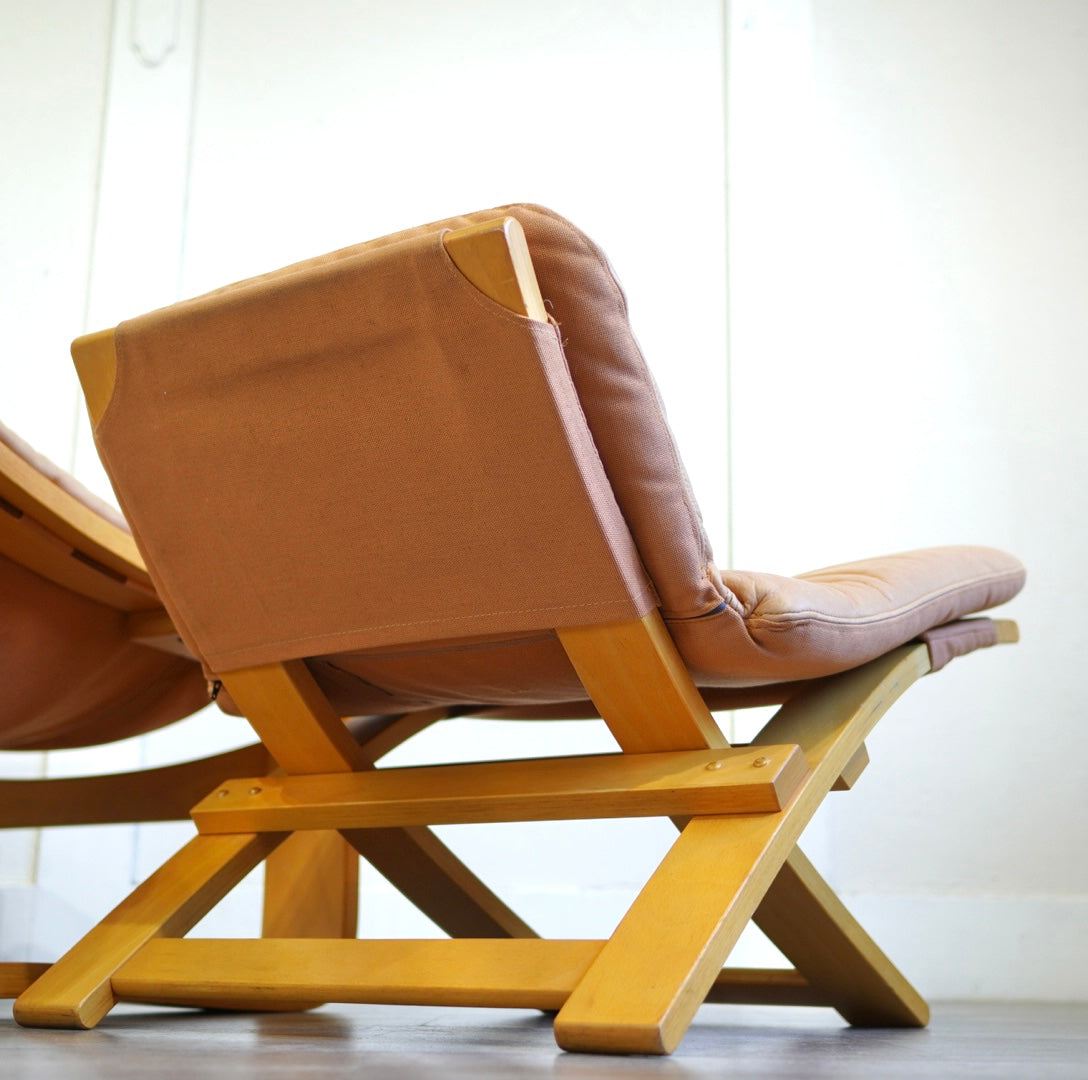 Nelo Mobel クローケン ラウンジチェア&オットマン 本革 スウェーデン - Restyle