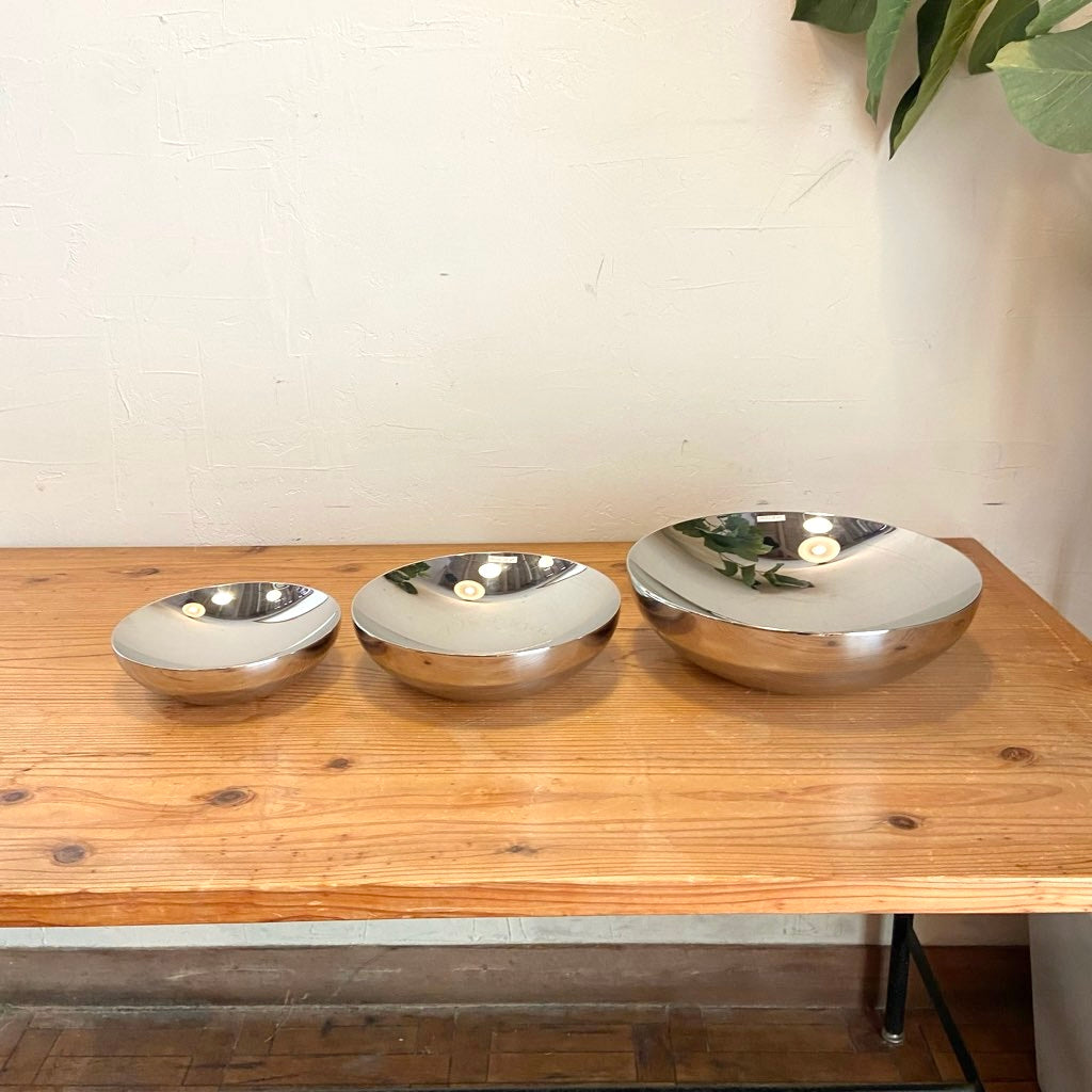 アレッシィ / ALESSI Lobo ステンレスボウル3点セット 中古 皿 トレイ