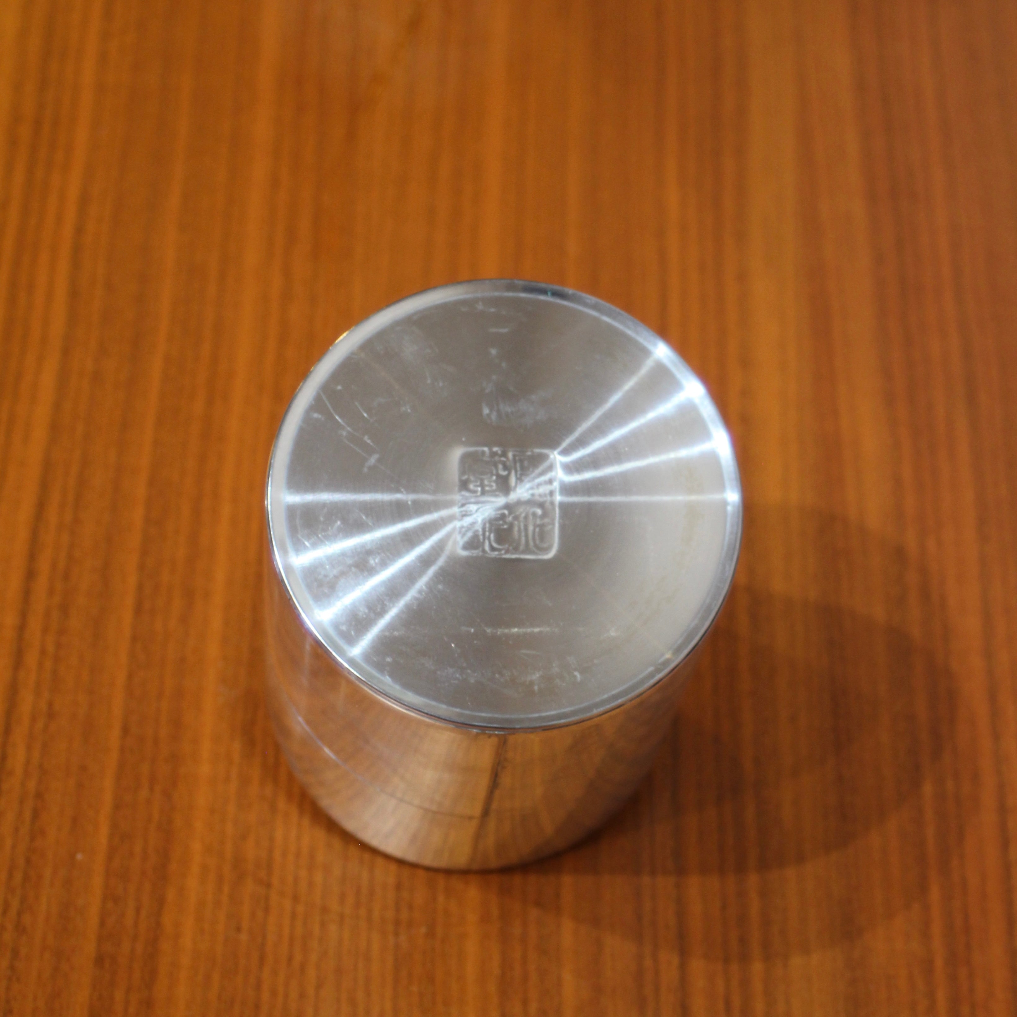 開花堂 ブリキコーヒー缶 大 中古