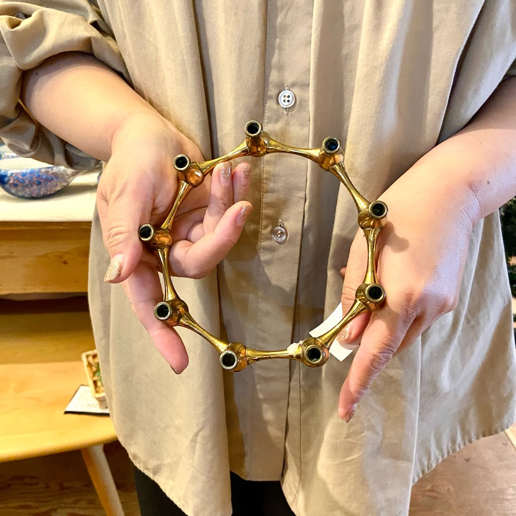 ダンスク / DANSK イェンス・クイストゴー / Jens.H.Quistgaard 真鍮 キャンドルホルダー 9灯 ヴィンテージ