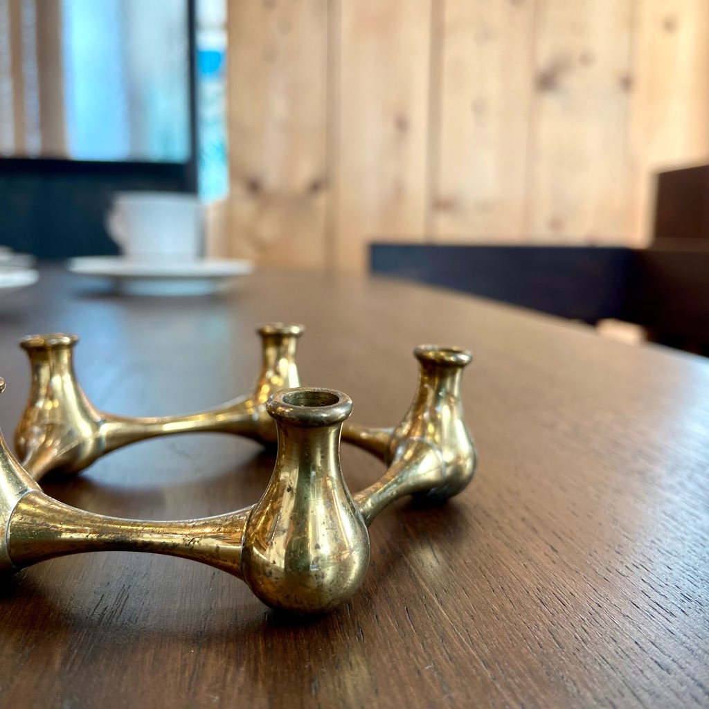 ダンスク / DANSK イェンス・クイストゴー / Jens.H.Quistgaard 真鍮 キャンドルホルダー 5灯 ヴィンテージ