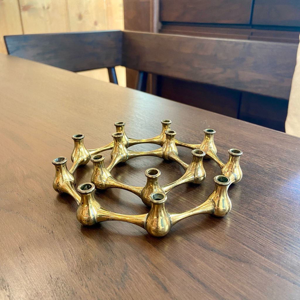 ダンスク / DANSK イェンス・クイストゴー / Jens.H.Quistgaard 真鍮 キャンドルホルダー 5灯 ヴィンテージ