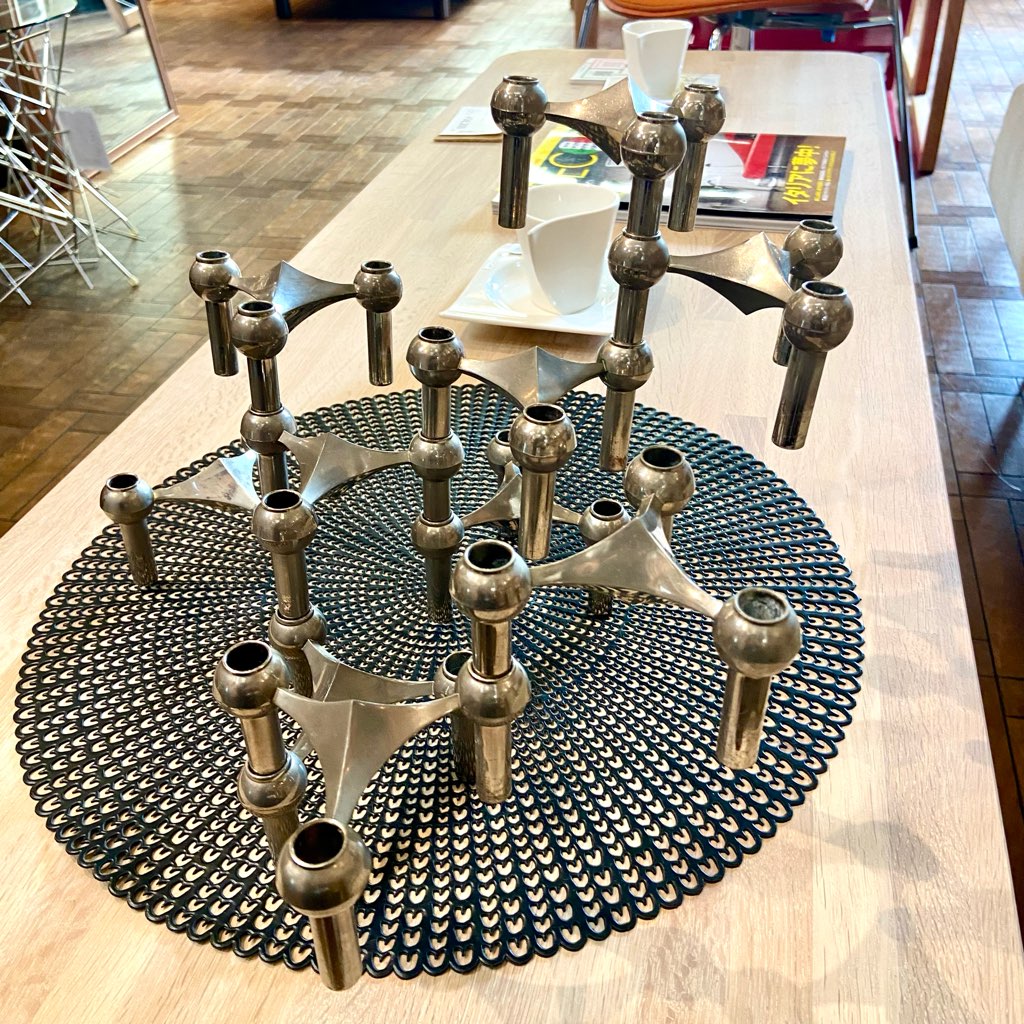 ストッフナゲル / STOFF Nagel キャンドルホルダー 10ピース ヴェルナー・ストッフ ヴィンテージ