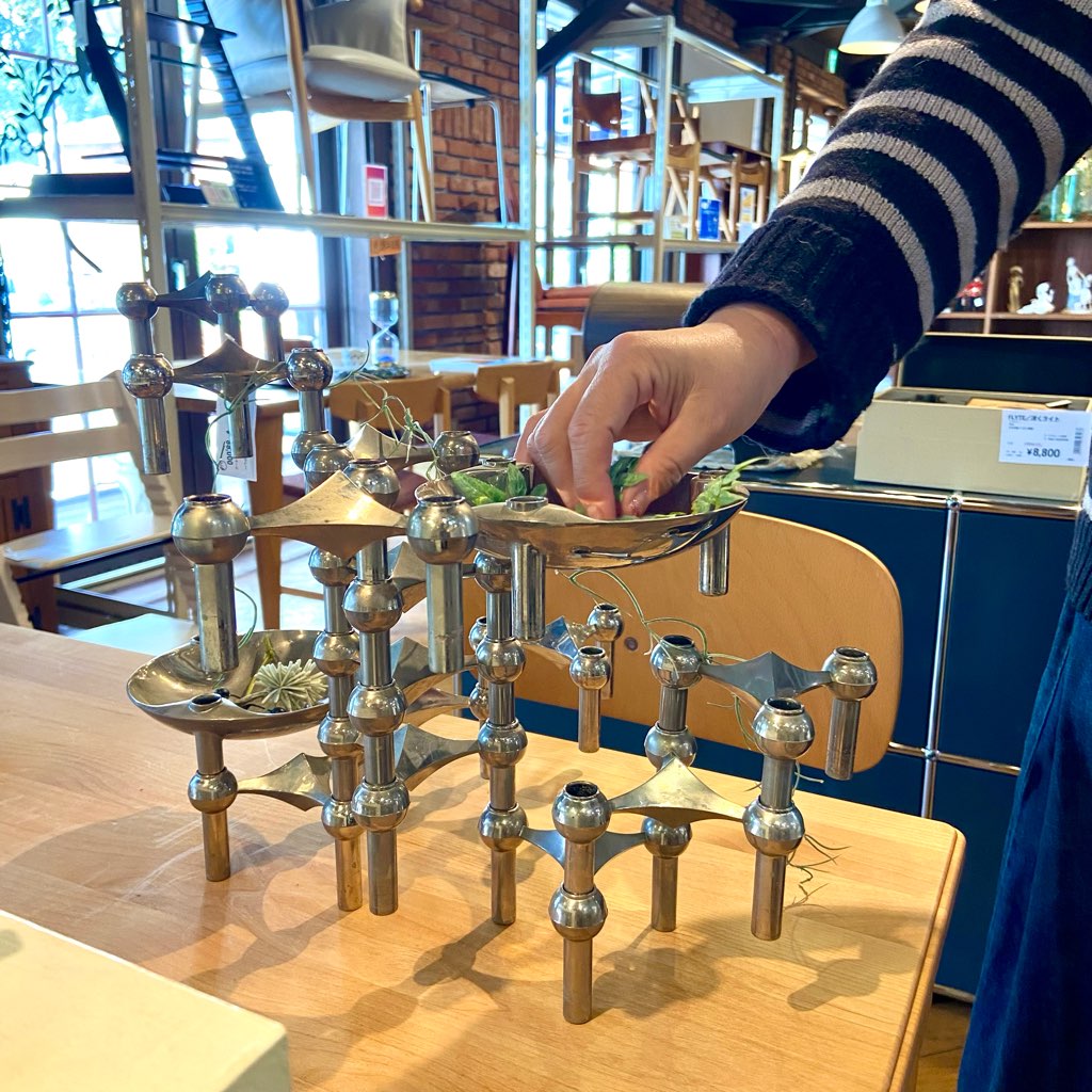 ストッフナゲル / STOFF Nagel キャンドルホルダー 13ピース 2トレー ヴェルナー・ストッフ ヴィンテージ