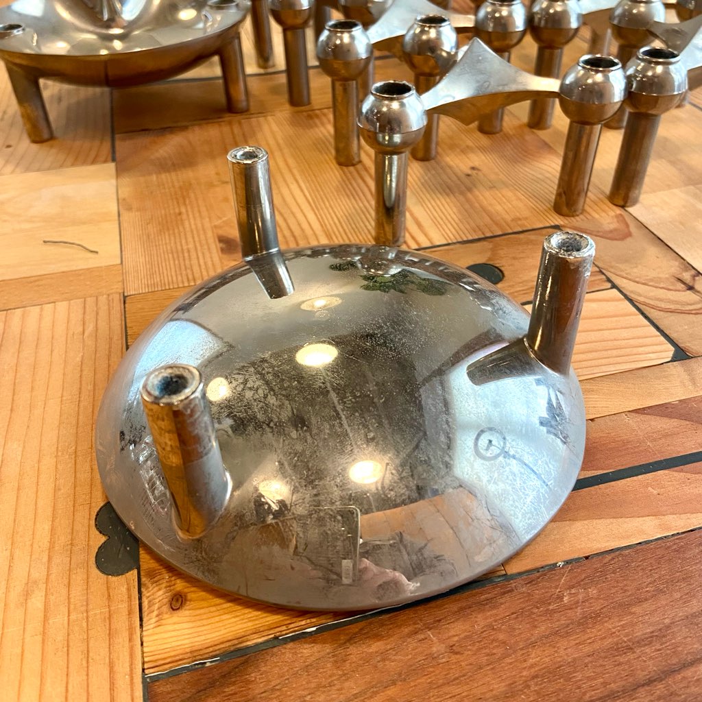 ストッフナゲル / STOFF Nagel キャンドルホルダー 13ピース 2トレー ヴェルナー・ストッフ ヴィンテージ