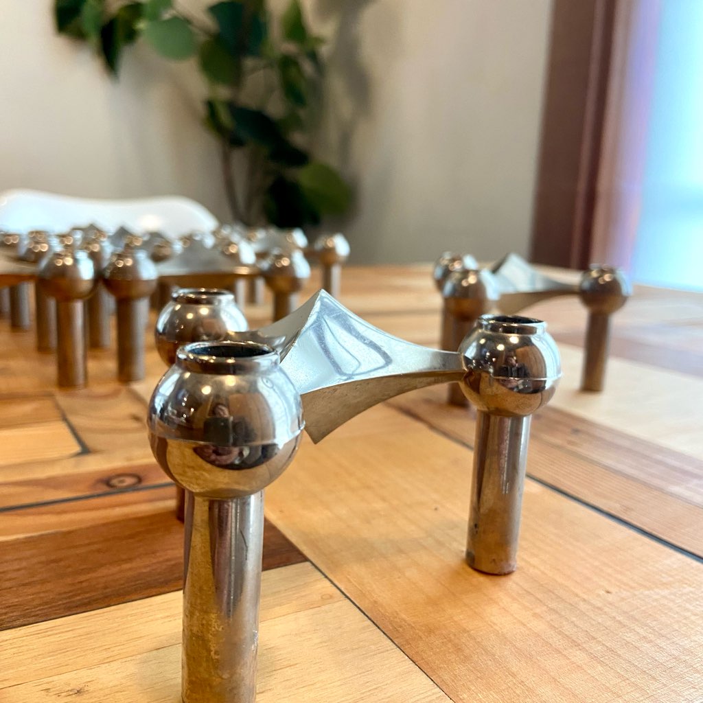 ストッフナゲル / STOFF Nagel キャンドルホルダー 13ピース 2トレー ヴェルナー・ストッフ ヴィンテージ