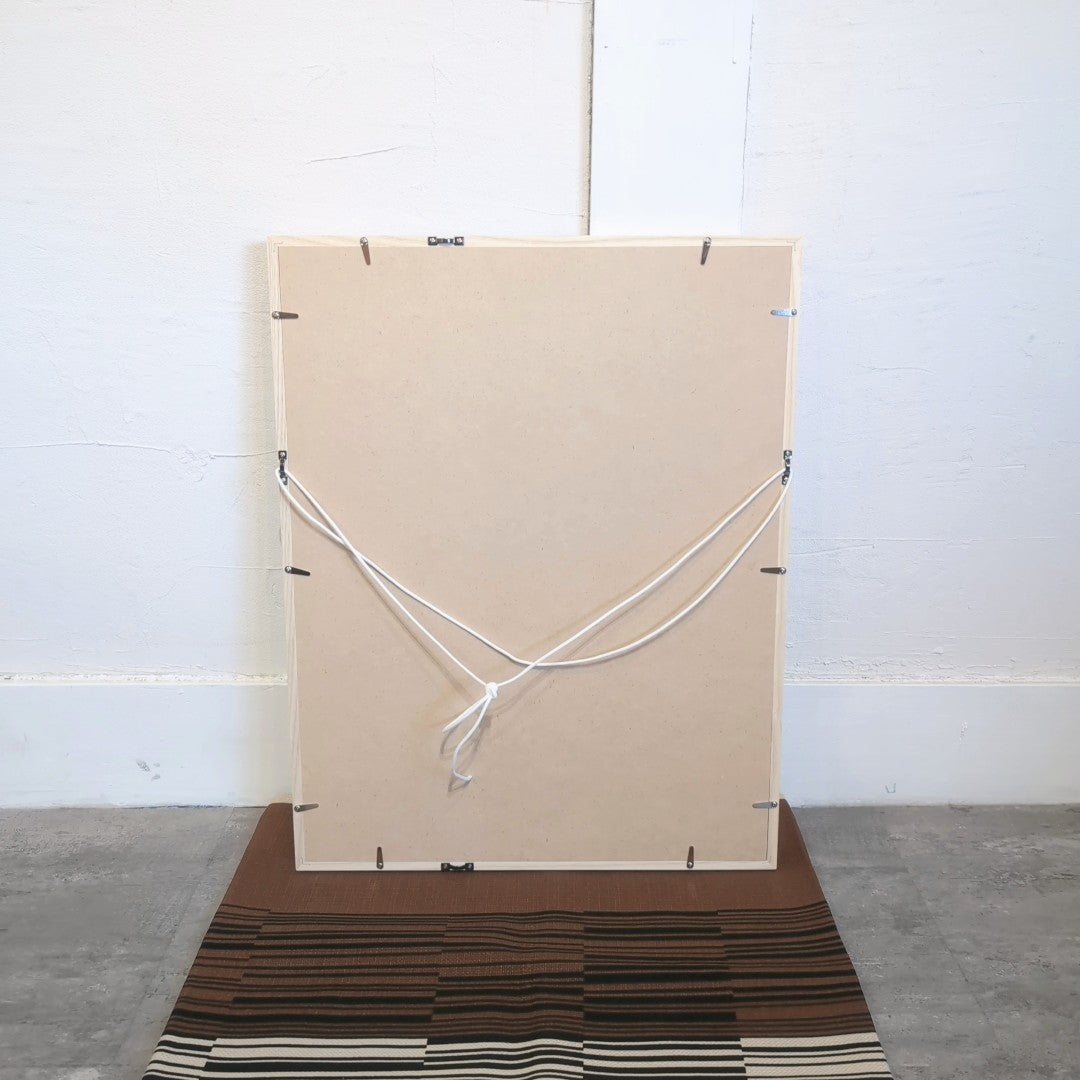 畦地梅太郎 肉筆画 「女性と鳥と酒」