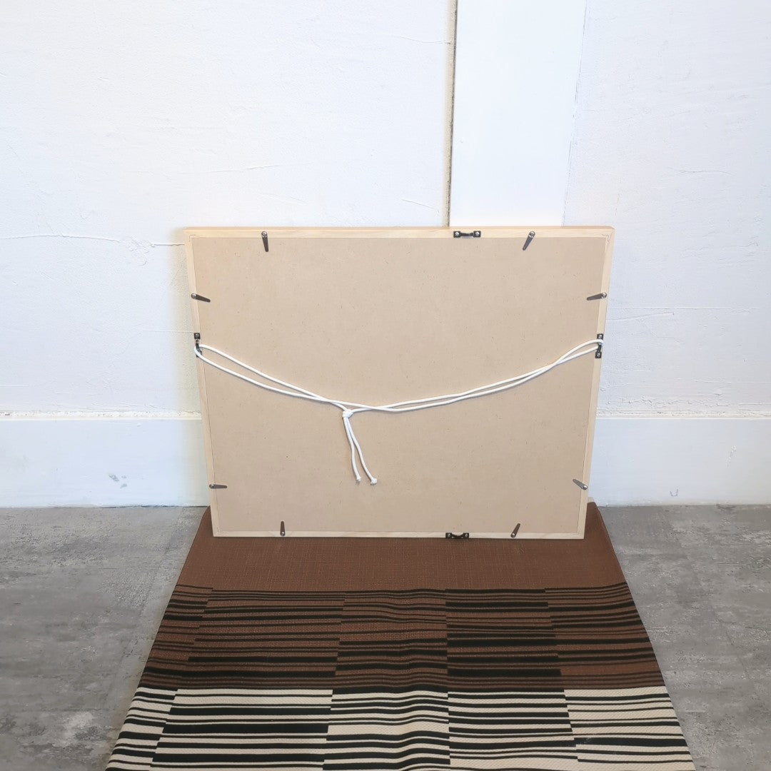 畦地梅太郎 肉筆画 「魚と果物」