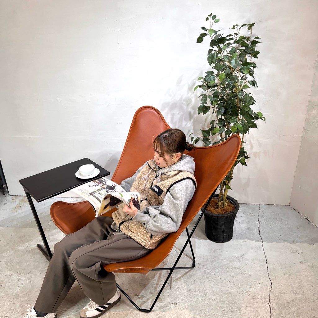 クエロ / CUERO バタフライチェア BKFチェア 本革 ブラウン 【2】