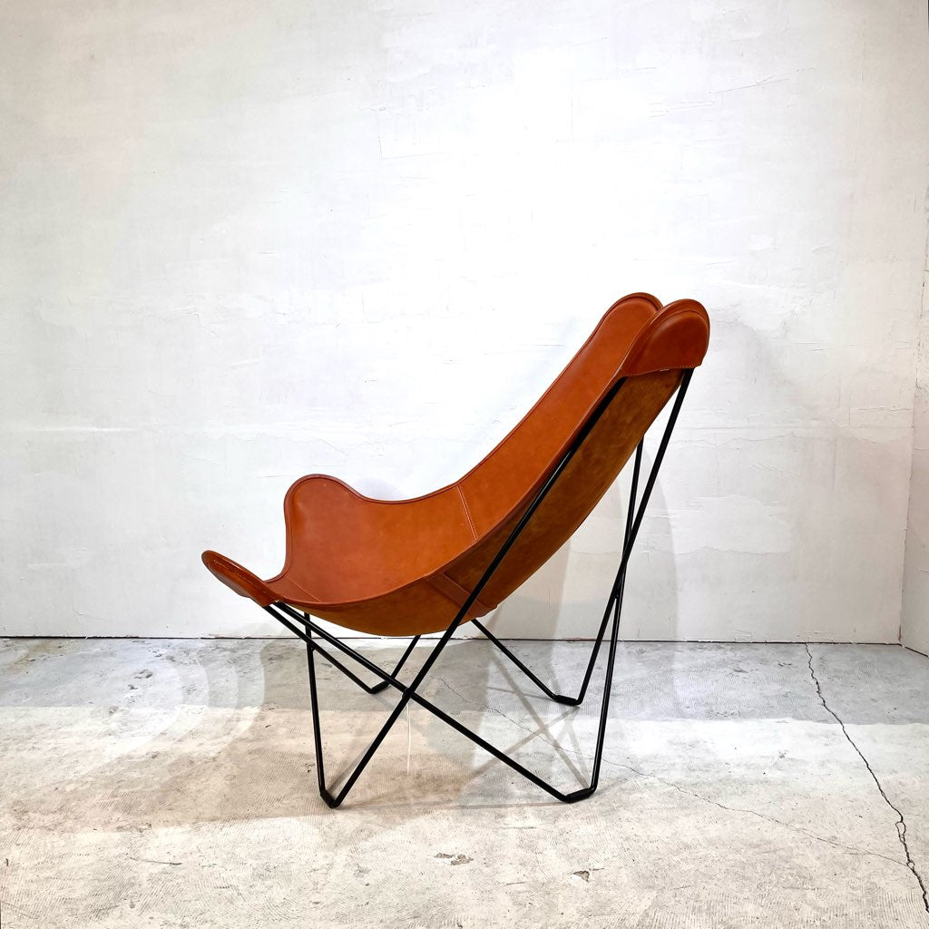 クエロ / CUERO バタフライチェア BKFチェア 本革 ブラウン 【2】