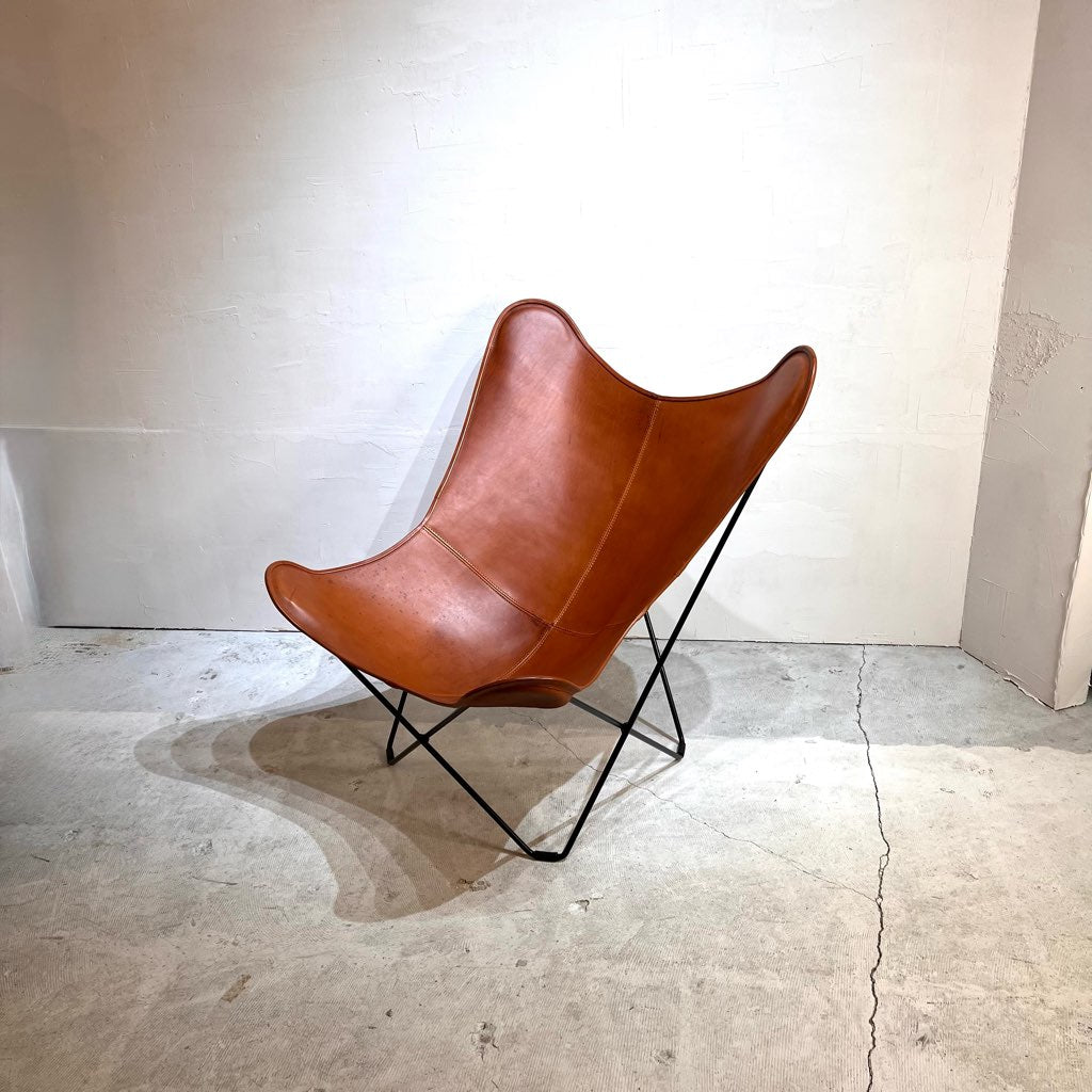 クエロ / CUERO バタフライチェア BKFチェア 本革 ブラウン