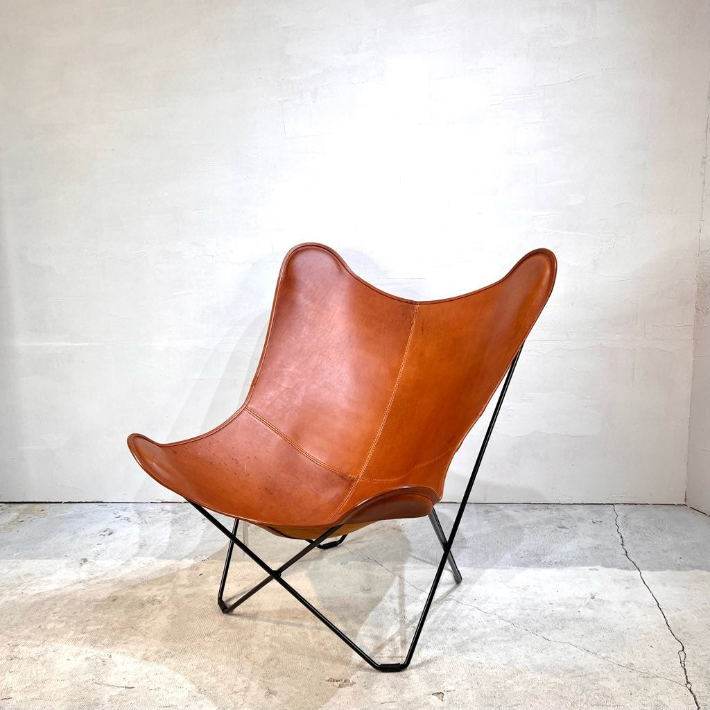 クエロ / CUERO バタフライチェア BKFチェア 本革 ブラウン - Restyle