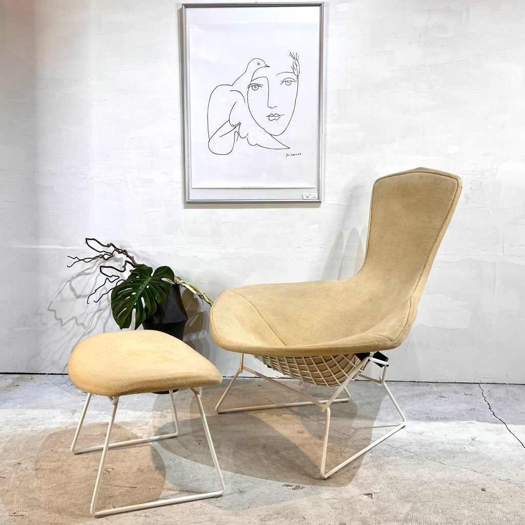 ノル / Knoll バードチェア&オットマン/ Bird Chair ハイバックチェア ハリー・ベルトイア ヴィンテージ - Restyle