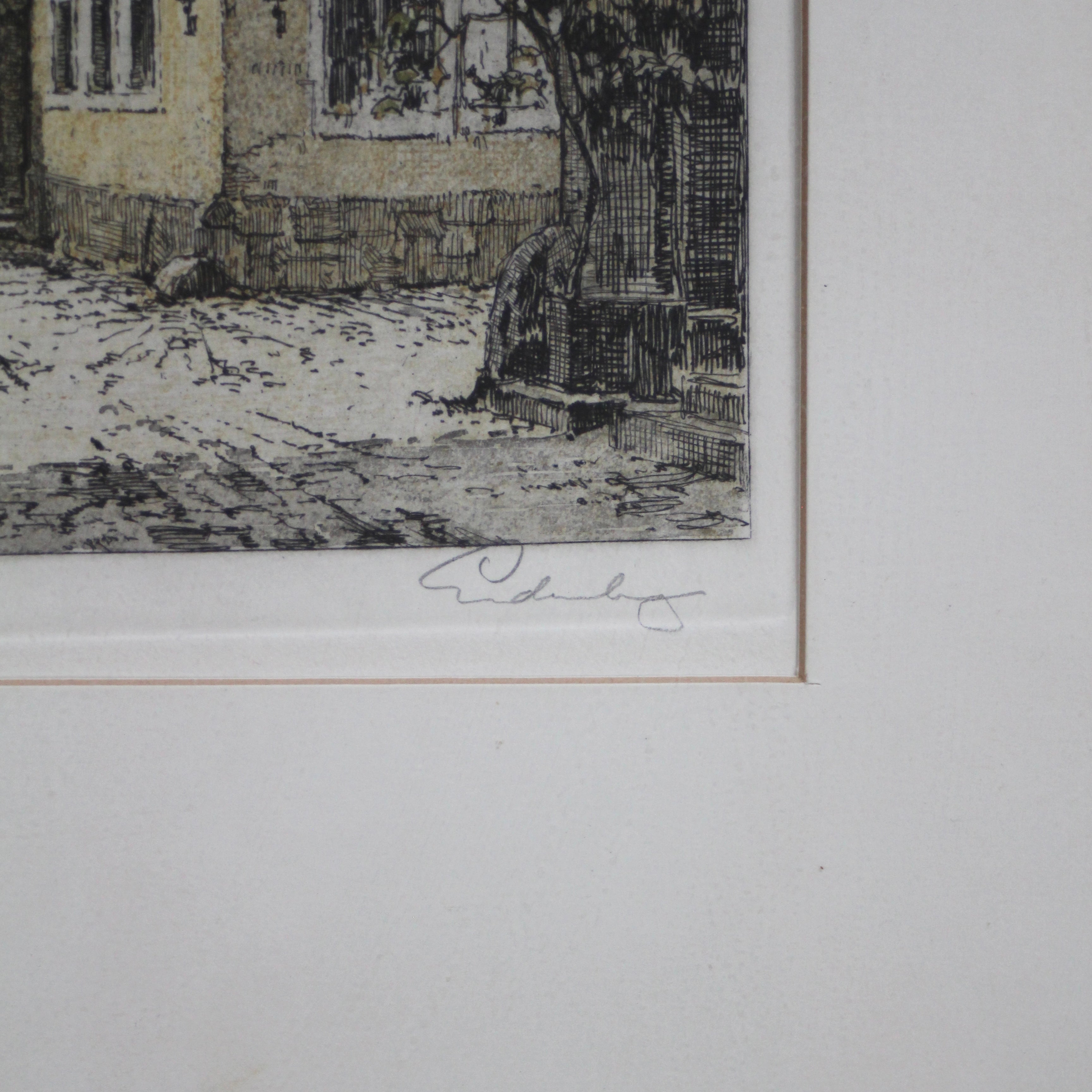 ヨーゼフ・アイデンベルガー 「ローテンブルク・オプ・デア・タウバー」/「Rothenburg ob der Tauber」銅版画