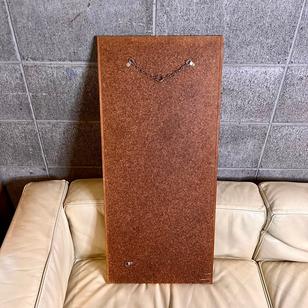 ウォールミラー 鏡 長方形 チークフレーム 木製 壁掛けミラー ヴィンテージ