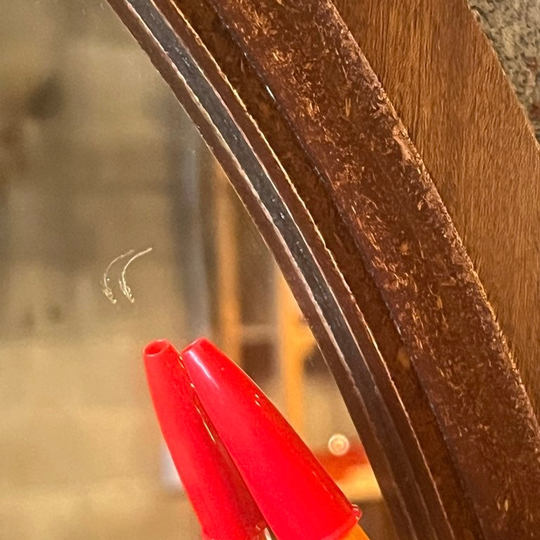 ウォールミラー 鏡 ラウンド 木製 壁掛けミラー ヴィンテージ