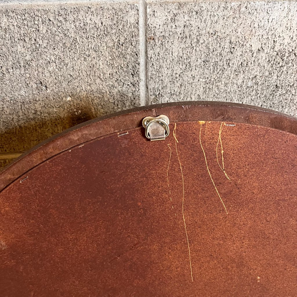 ウォールミラー 鏡 ラウンド 木製 壁掛けミラー ヴィンテージ