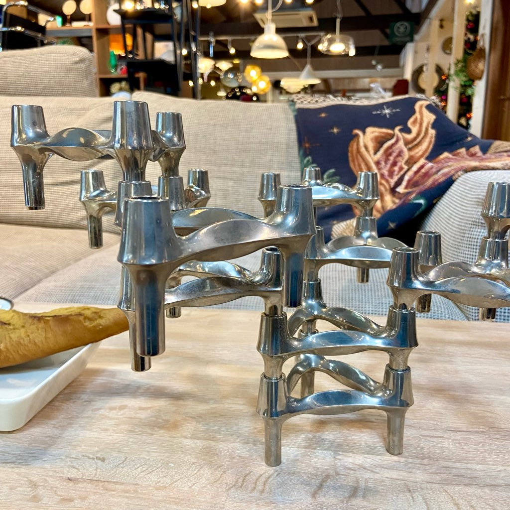 ストッフナゲル / STOFF Nagel キャンドルホルダー 10ピース ヴェルナー・ストッフ ヴィンテージ