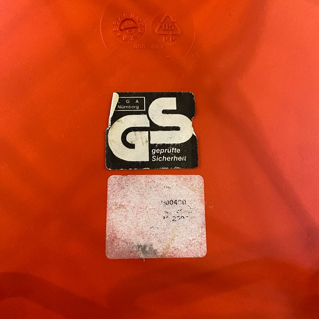 ヴィトラ / Vitra サイドシェルチェア エッフェルベース チャールズ&レイ・イームズ レッドオレンジ