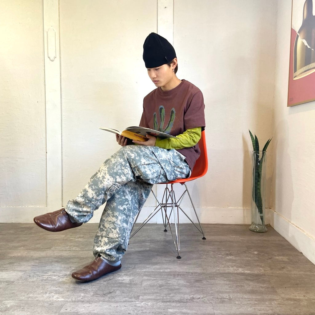 ヴィトラ / Vitra サイドシェルチェア エッフェルベース チャールズ&レイ・イームズ レッドオレンジ