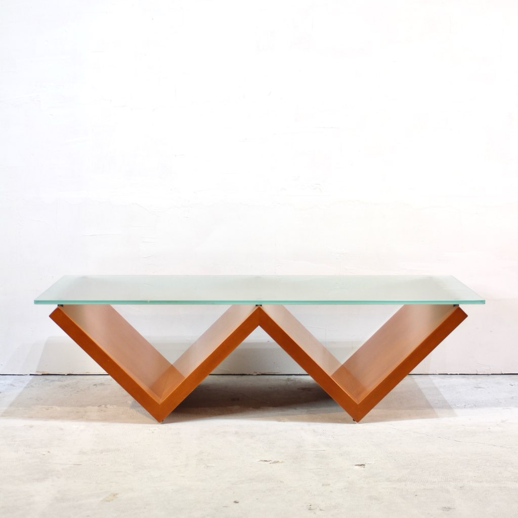 アルフレックス / arflex モンターニャ ガラステーブル ローテーブル 川崎文男