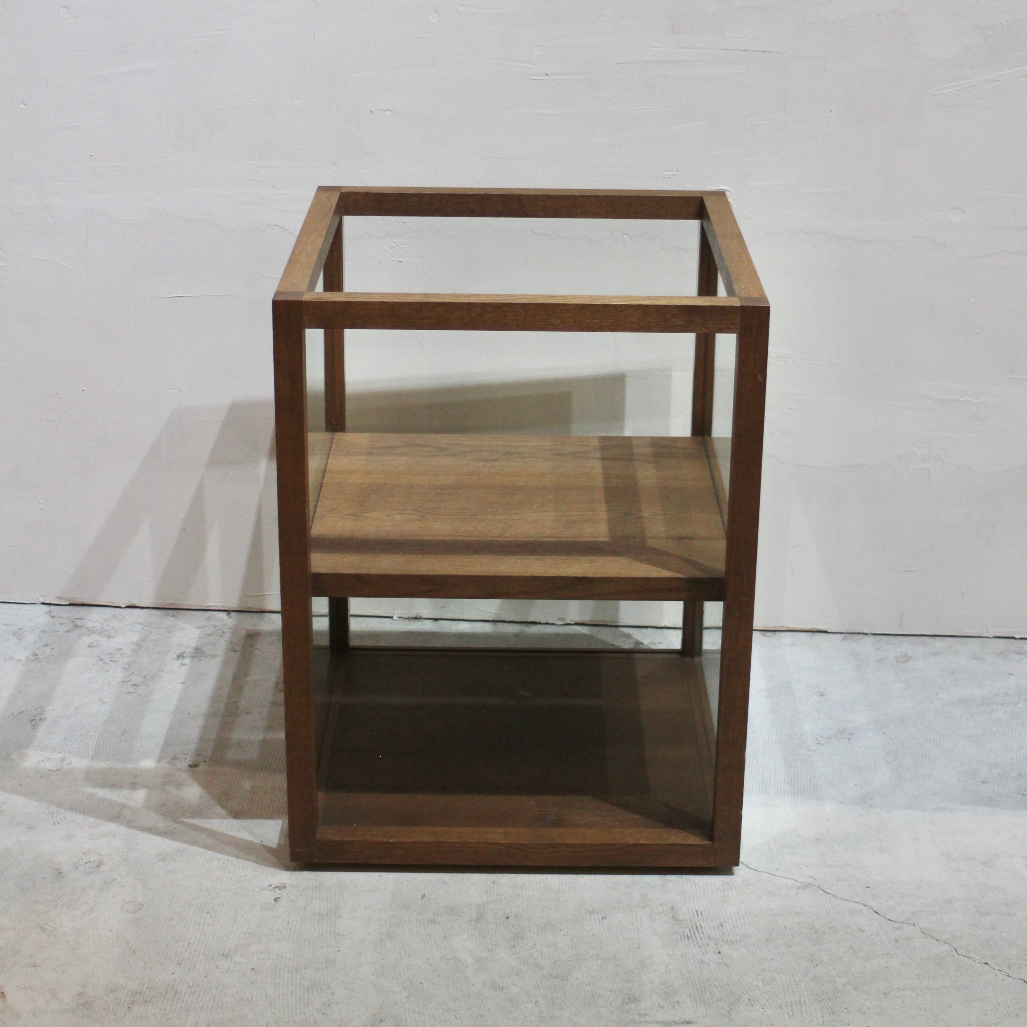 木製フレーム オープンガラスショーケース