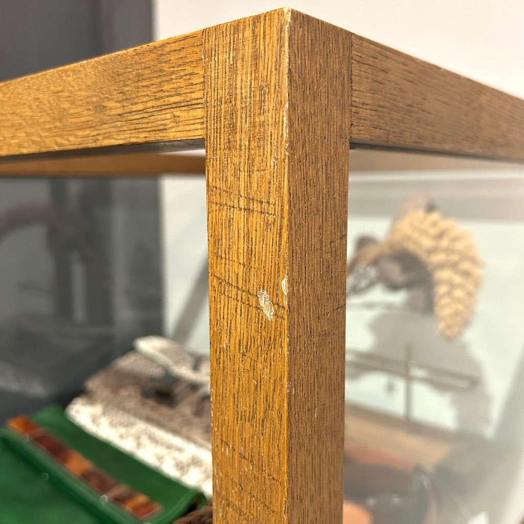 木製フレーム オープンガラスショーケース