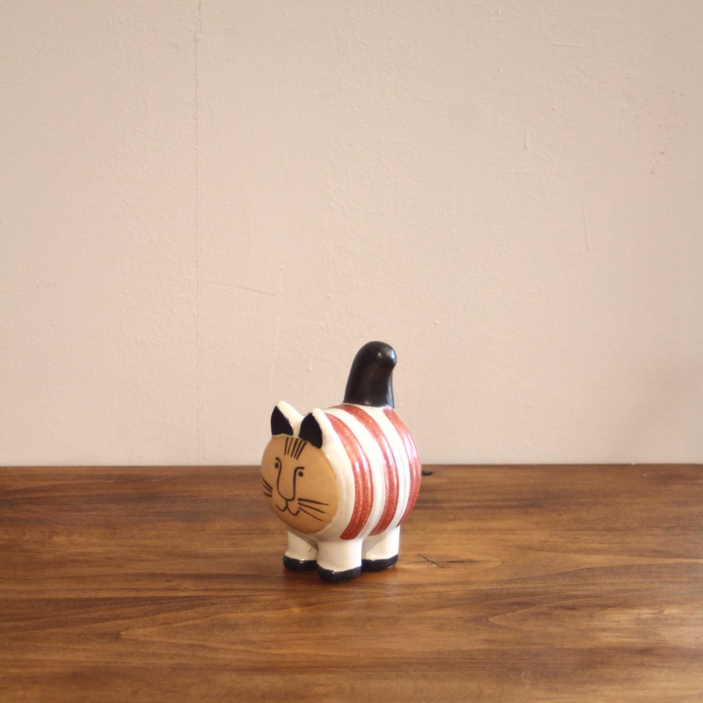 リサラーソン / Lisa Larson ディエチキャット / dieci cat 赤ボーダー