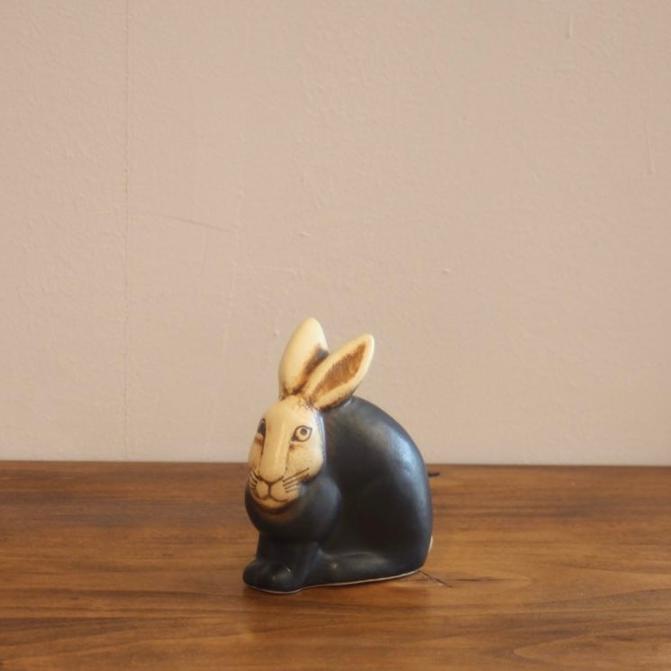 リサラーソン / Lisa Larson 野うさぎ / Hare ブラック 中古
