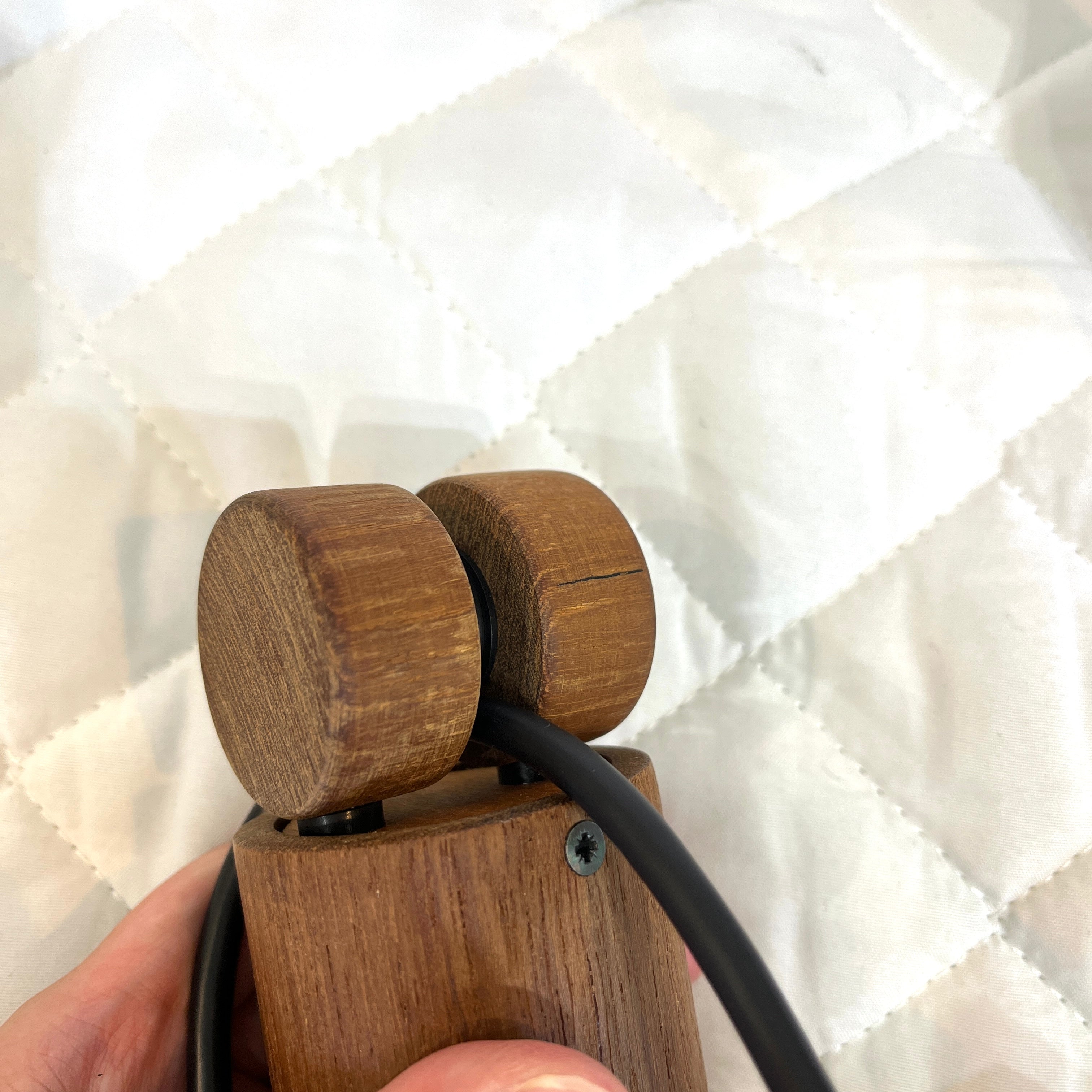 ドムス / DOMUS 昇降式 5灯 シャンデリア チーク無垢材