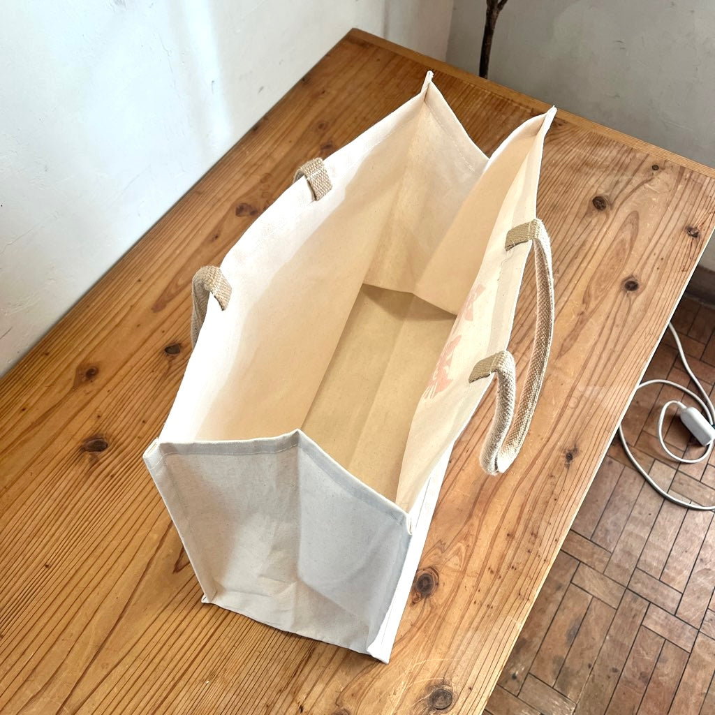 柚木沙弥郎 型染め バッグ 【大】トラ猫の親子 かばん 未使用 - Restyle