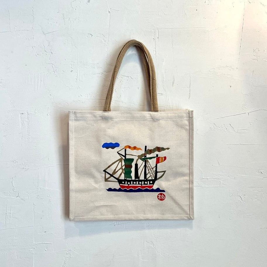 柚木沙弥郎 トートバッグ 【中】船 かばん 未使用 - Restyle