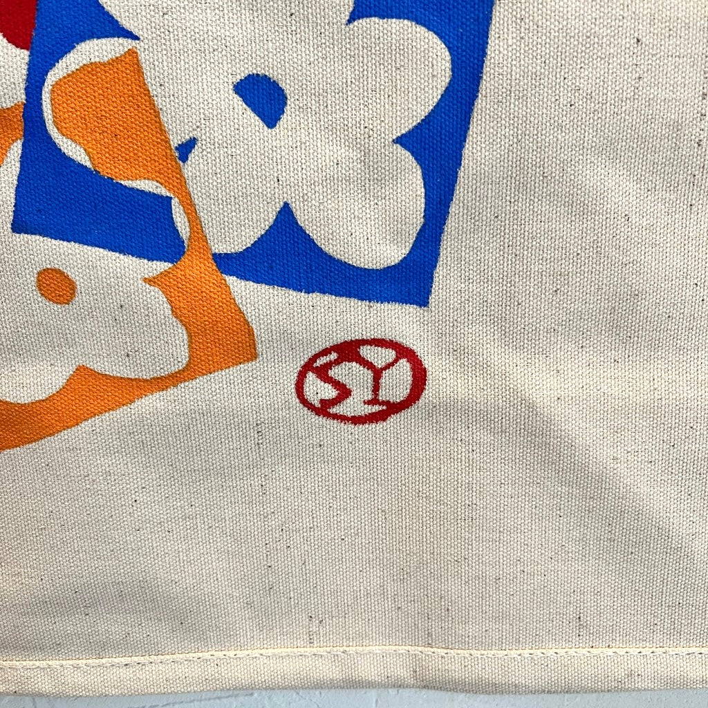 柚木沙弥郎 トートバッグ 【中】3つのお花 - Restyle