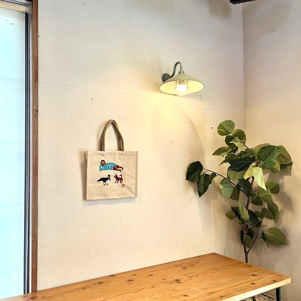 柚木沙弥郎 トートバッグ 【中】人と犬とカラス - Restyle