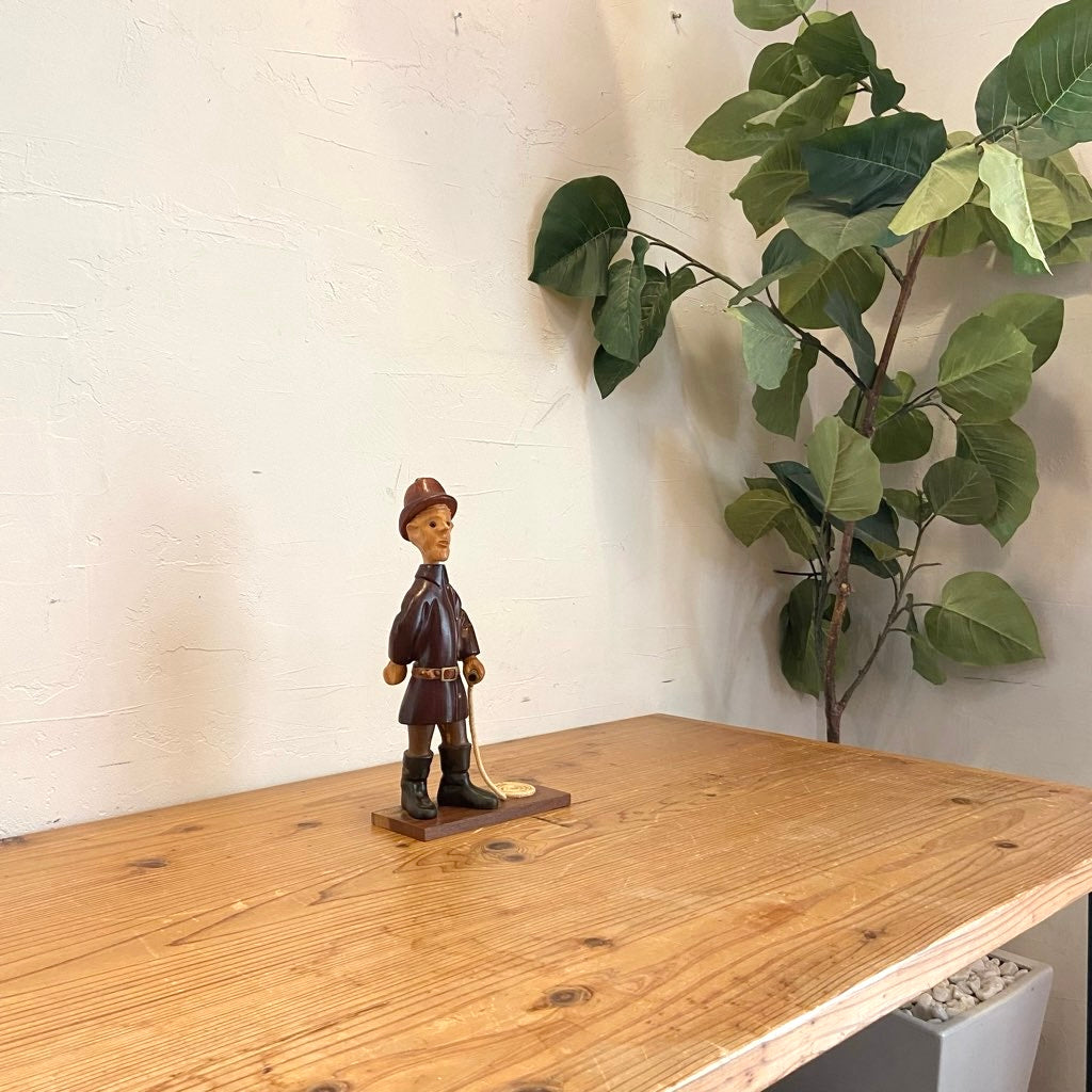 イタリア ロメール / ROMER 人形 消防士 木人形 ヴィンテージ