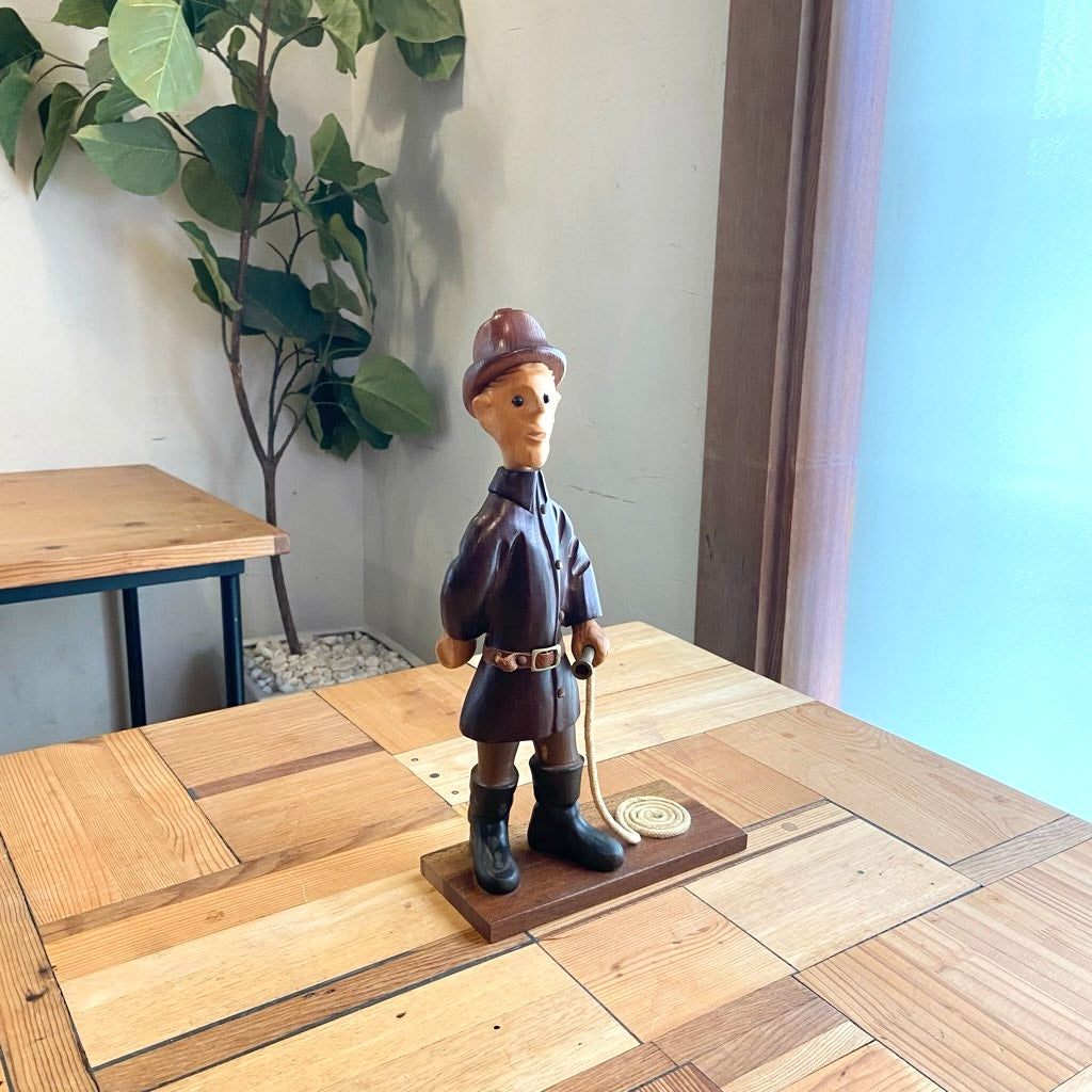 イタリア ロメール / ROMER 人形 消防士 木人形 ヴィンテージ