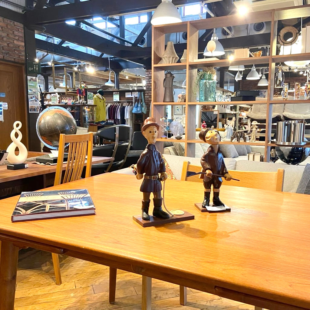 イタリア ロメール / ROMER 人形 消防士 木人形 ヴィンテージ