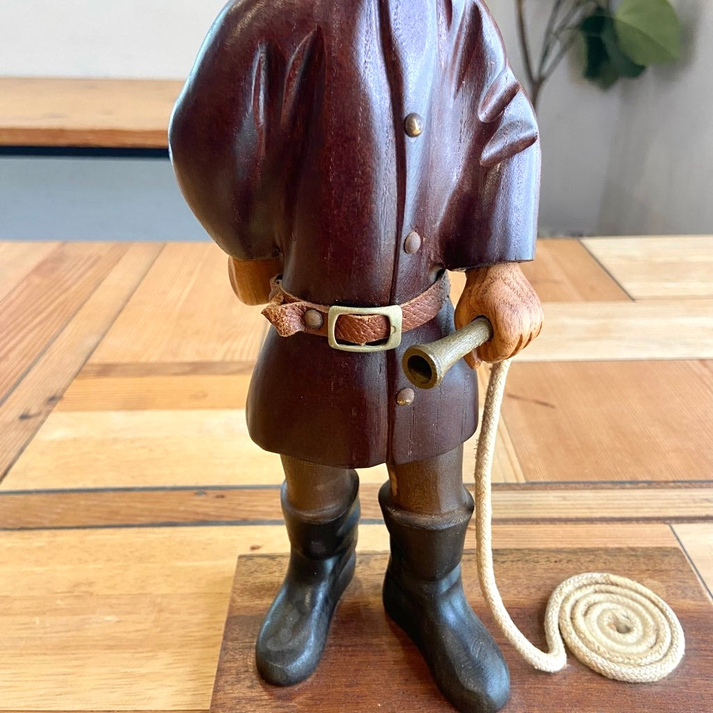 イタリア ロメール / ROMER 人形 消防士 木人形 ヴィンテージ