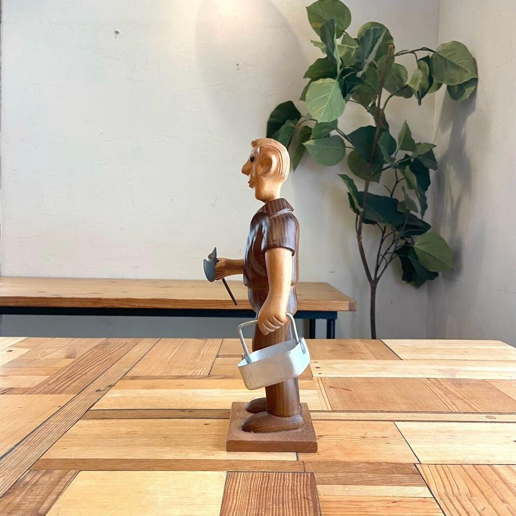 イタリア ロメール / ROMER 人形 作業をする人 木人形 ヴィンテージ