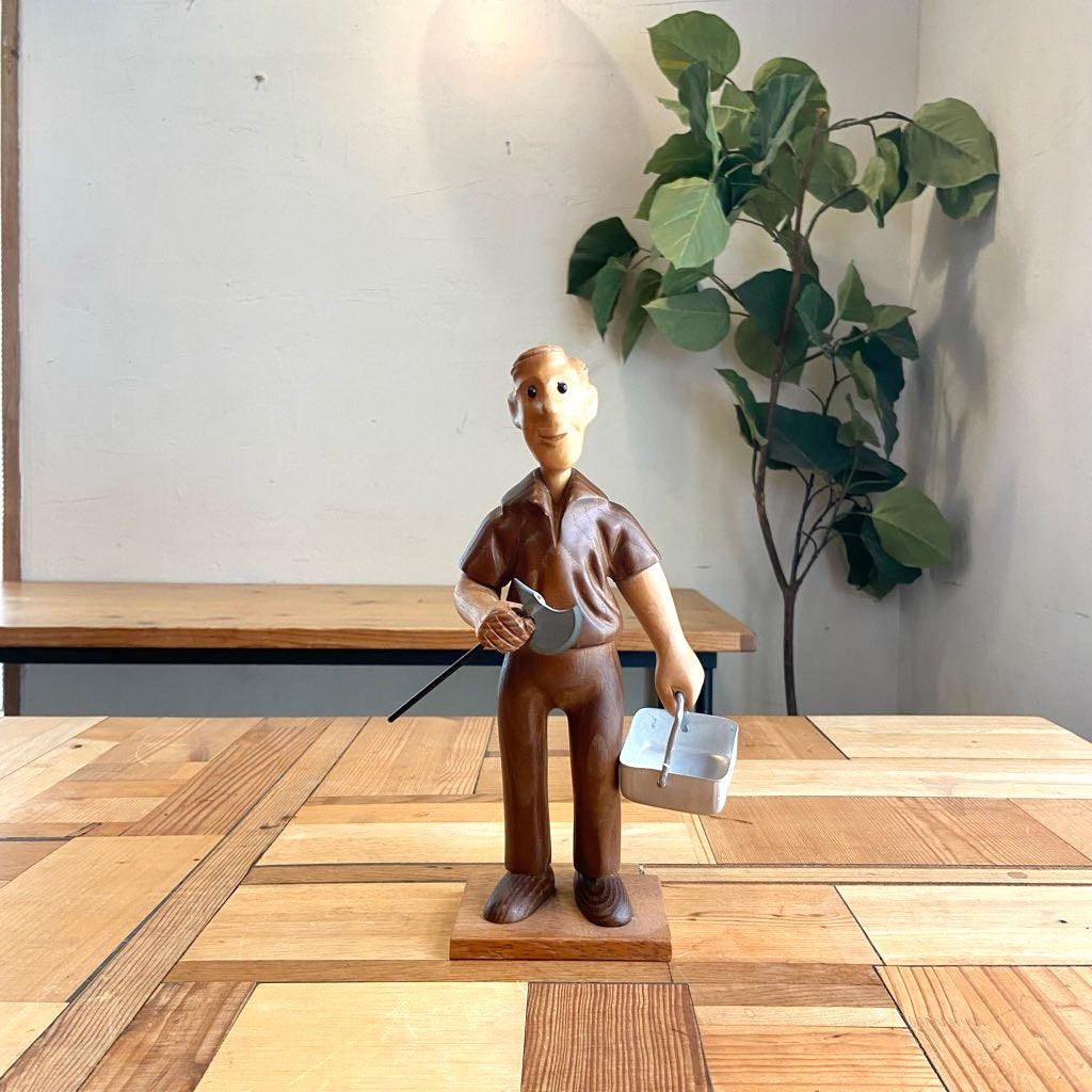 イタリア ロメール / ROMER 人形 作業をする人 木人形 ヴィンテージ