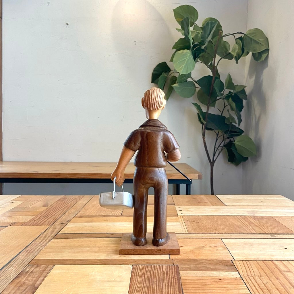 イタリア ロメール / ROMER 人形 作業をする人 木人形 ヴィンテージ