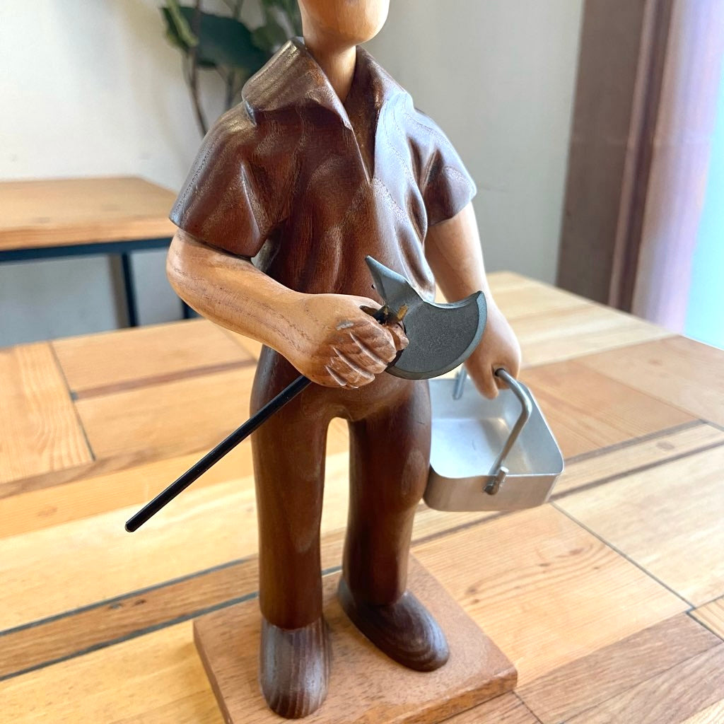 イタリア ロメール / ROMER 人形 作業をする人 木人形 ヴィンテージ