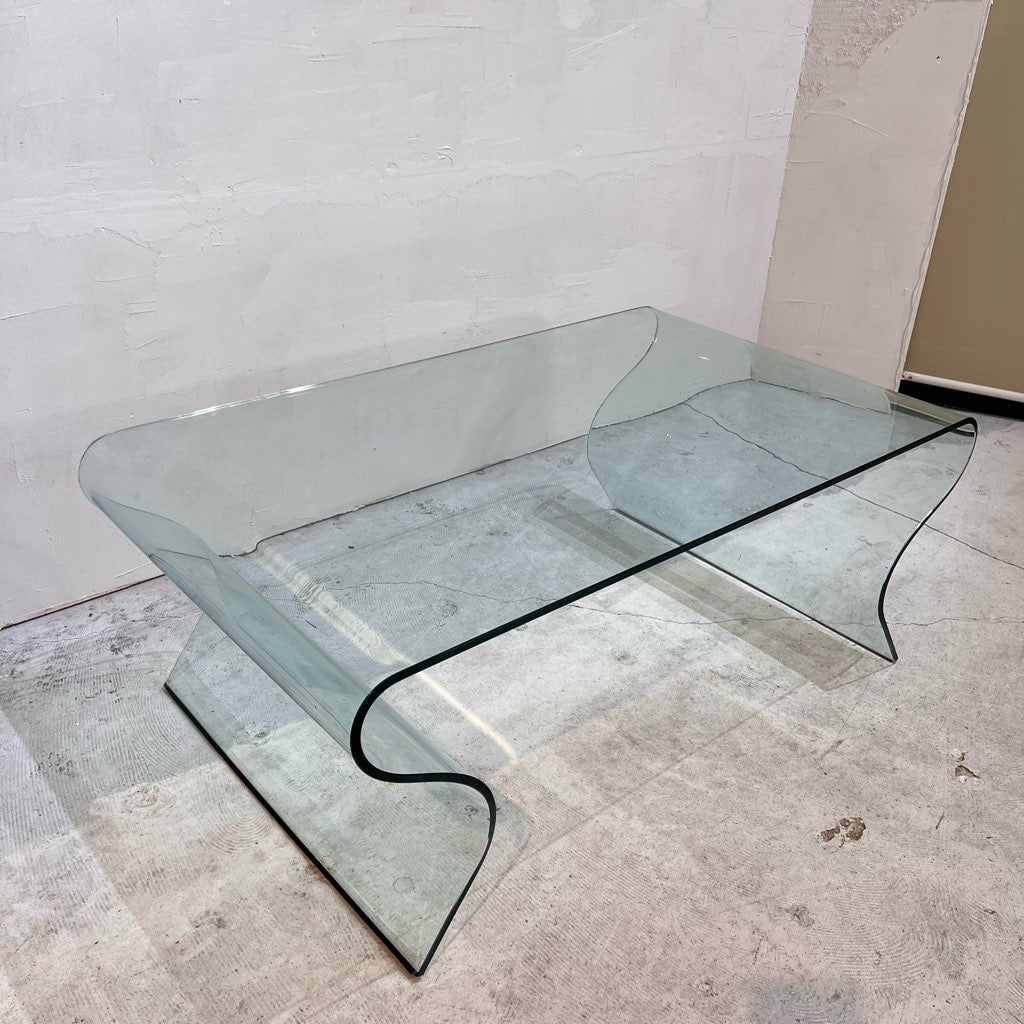 【商談中】フィアムイタリア / FIAM Italia シャルロッテ ガラステーブル② W100 ヴィットリオ・リヴィ