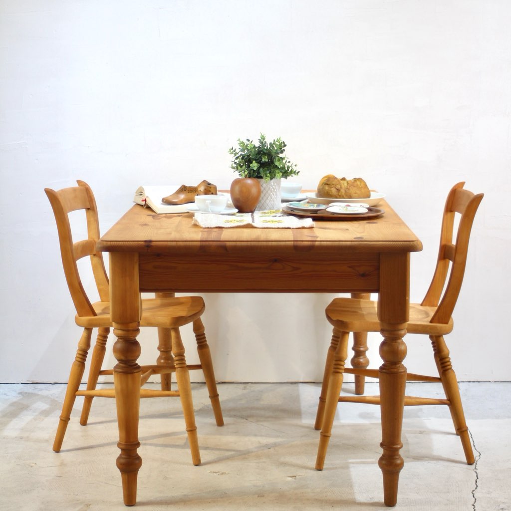 ザ・ペニーワイズ / THE PENNY WISE パイン材 ダイニングテーブル 引き出し付 W135