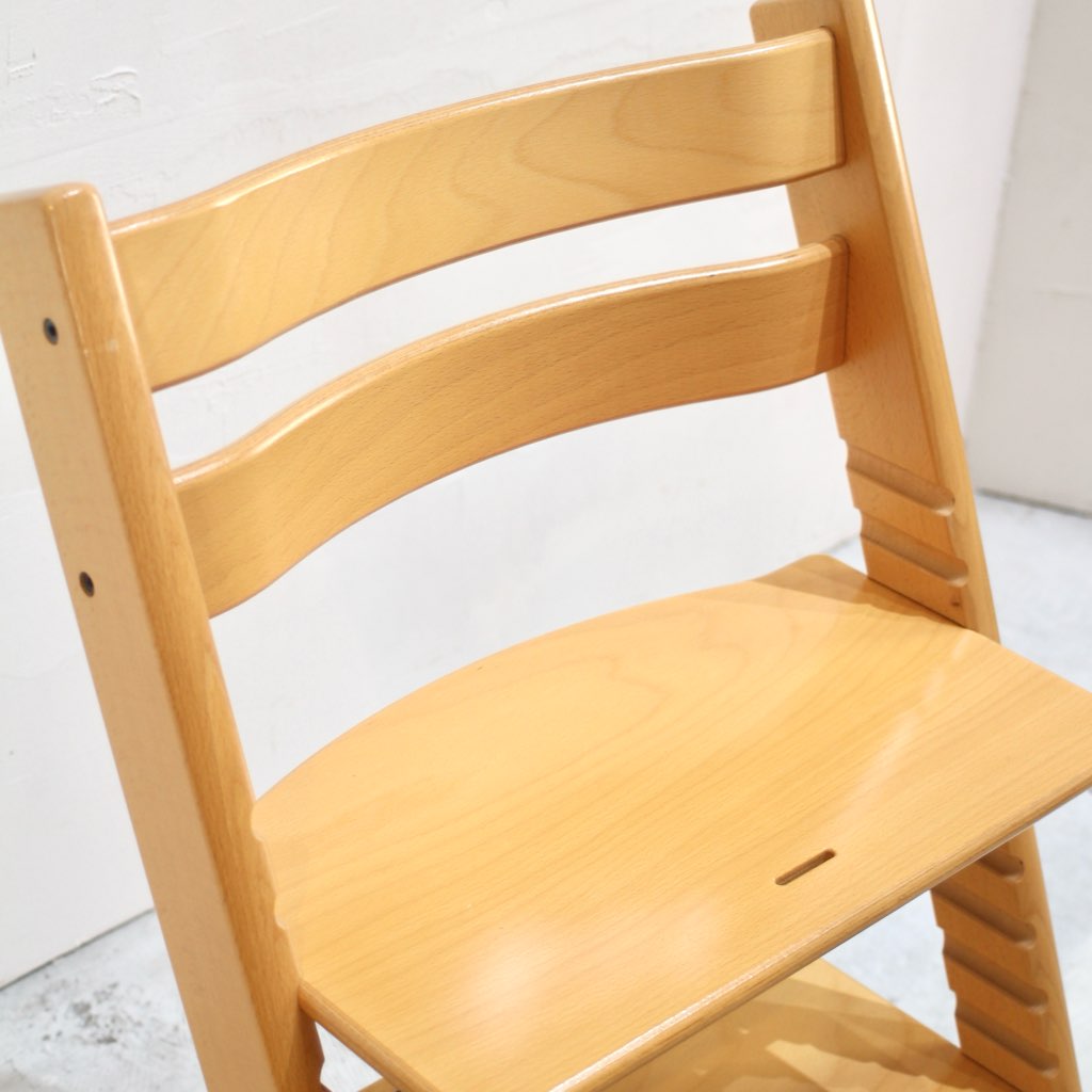 ストッケ / stokke トリップトラップ / Tripp Trapp チェア ナチュラル ガード付き ピンクカバー