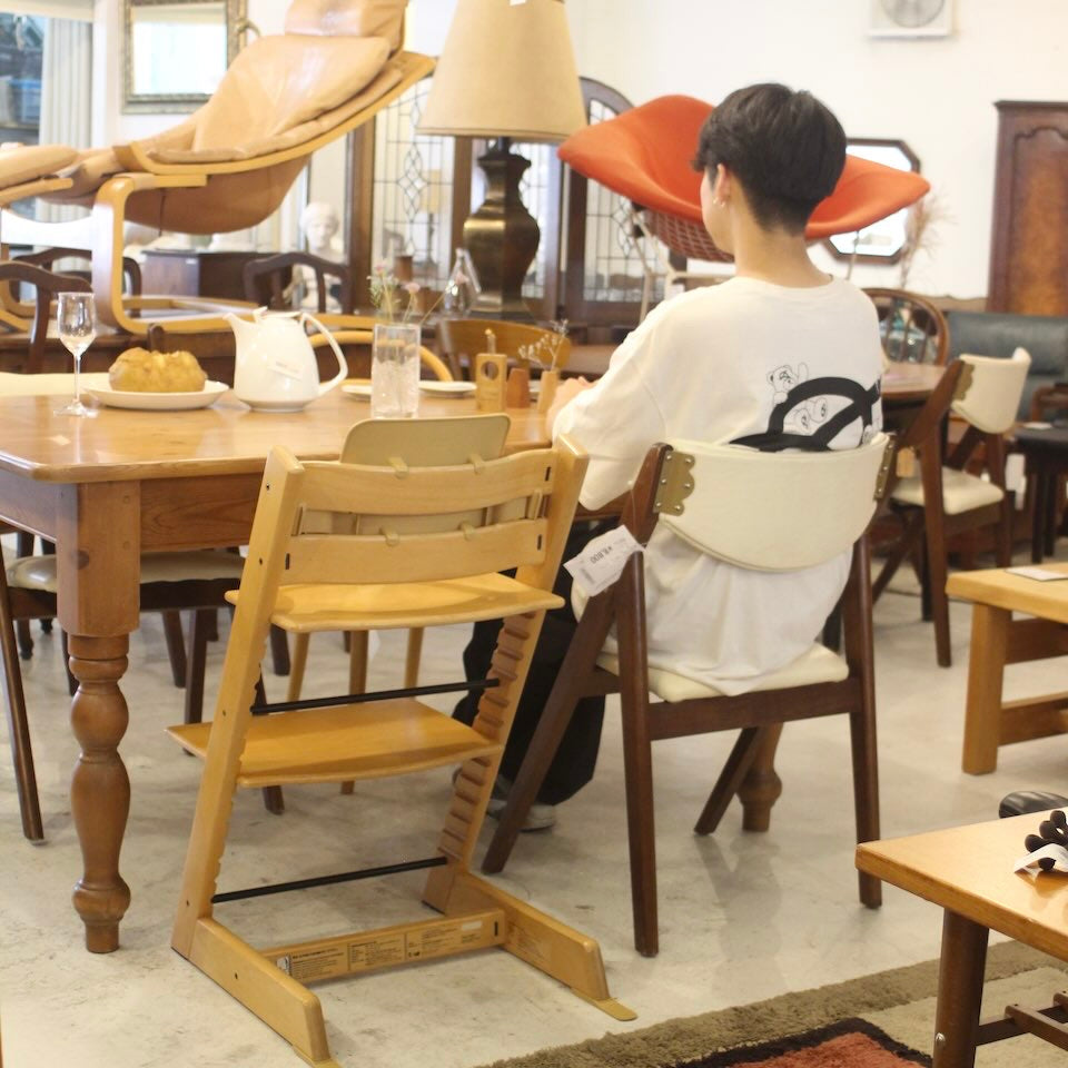 ストッケ / stokke トリップトラップ / Tripp Trapp チェア ナチュラル ベビーセット付き